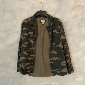 Forever 21 camo denim jacket